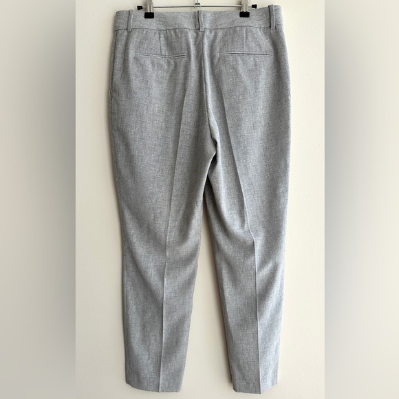Reiss Women’s Grey Wool Blend Tapered Trousers, Gray Cropped Pants, Size 8 - Picture 10 of 16